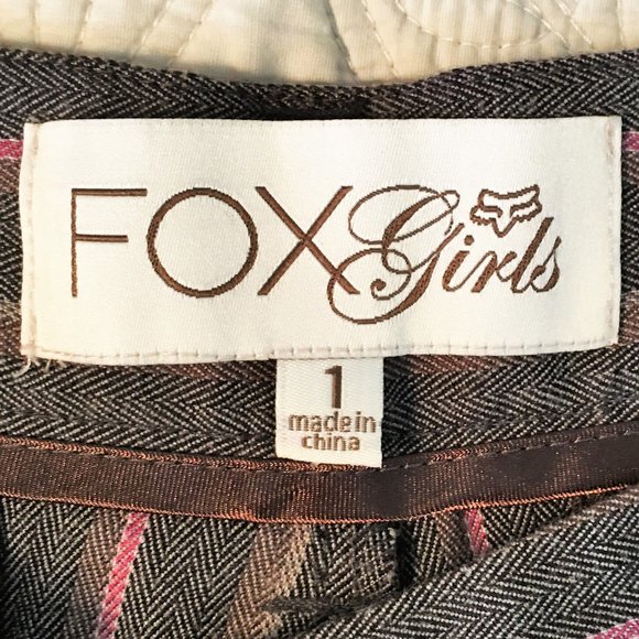 FOX GIRLS Cuffed Pinstriped Single Pleat Shorts - Picture 9 of 11